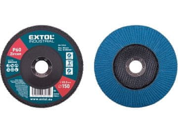 Extol Premium Lamelni disk (8803446) oblique zircon, P60, 150mm, ZIRKON