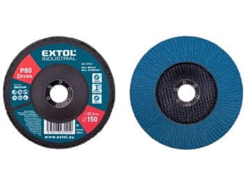 Extol Premium Lamelni disk (8803448) oblique zircon, P80, 150mm, ZIRKON