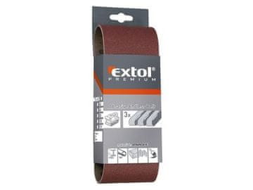 Extol Premium Brusna tkanina (8803526) sanding cloth endless belt, pack. 3 pcs, P60, 75x533mm