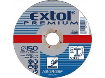 Extol Premium Brusni kotač za čelik (8808702) 125x6,0x22,2mm