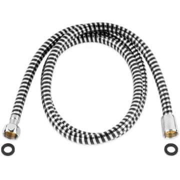 Viking Crijevo za tuširanje (630228) shower hose, black/silver PVC, 150cm, PVC