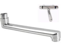 BALLETTO Držač baterije (81047) bracket for thermostatic mixer, when combined with 81023, 81024, 72023 and 72024 it forms a washbasin bracket, length 24 cm, chrome