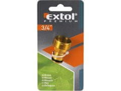 Extol Premium Adapter (8876031) external thread, 3/4", BRASS