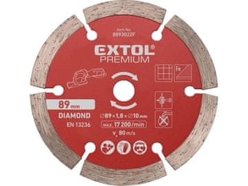 Extol Premium Dijamantna rezna ploča (8893022F) segmented, ?89x1.0x10mm