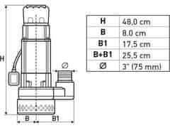 Extol Premium Potopna pumpa (8895040) 750 W, 39000 l/h