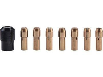 Extol Craft Stezne čahure za brusilicu (404191) collets, set of 8, ?1-1.6-2-2.3-3-2x3.2mm, head M8x0.75