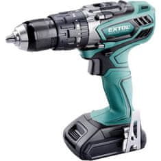 Extol Industrial Aku odvijač (8791110T) bežična udarna bušilica/odvijač, 18V Li-ion, 4-polni motor, 2000mAh, bez baterije i punjača