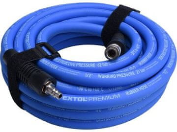 Extol Premium Zračno crijevo (8865149) rubber, with quick connectors, 1/2&quot, (13/19mm), 10m