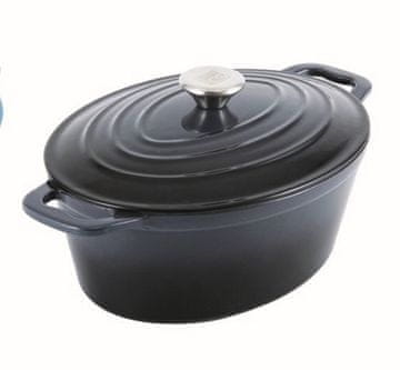 CS Solingen Posuda za pečenje s poklopcem CS-061920 lijevano željezo Xanten 36 cm crna