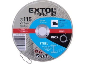 Extol Premium Rezni disk (8808101) for steel/stainless steel, 10 pcs, 115x1.0x22.2mm