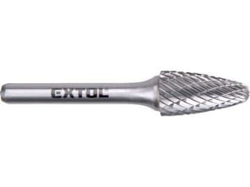 Extol Industrial Glodalica (8703755) carbide cutter, round arch, dia. 12x25mm/shank 6mm, medium cut (double-cut)