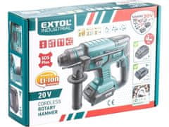 Extol Industrial Akumulatorska udarna bušilica (8791818) SHARE20V, 1.7J, SDS plus, BEZ ČETKICA, 20V Li-ion, 2000mAh