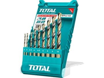 Total svrdla za metal TACSD0095 Metal drill bits, set of 9, HSS, HSS