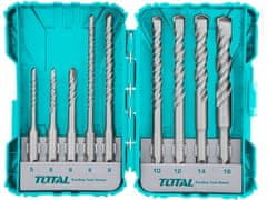 Total Bušilice TACSDL30901 Drill bits, set of 9, SDS Plus, industrial, SDS Plus