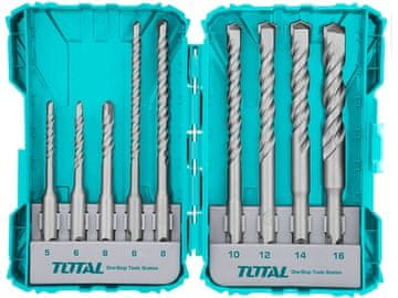 Total Bušilice TACSDL30901 Drill bits, set of 9, SDS Plus, industrial, SDS Plus