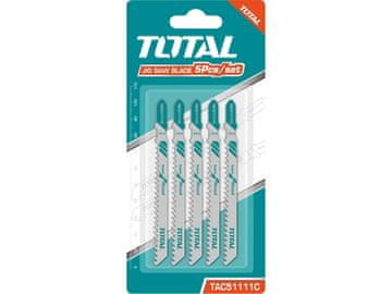 Total Oštrice ubodne pile TAC51111C Jigsaw blades, wood, 5pcs, cutting surface length 75mm, HCS