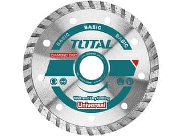 Total Dijamantna oštrica TAC2131153 Diamond cutting blade, Turbo, dry and wet cutting, 115x22.2mm