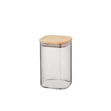 Kela Staklena posuda za hranu KL-10777 staklena posuda za pohranu / drvo NEA 1,1 l