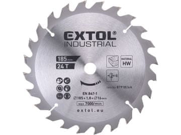 Extol Industrial Oštrica pile 8791826A saw blade with SK blades, 185x1.8x16mm, 24T