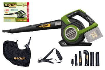 Procraft Akumulatorski puhač / usisavač lišća VB20 (without battery and charger)