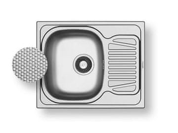 PYRAMIS Kuhinjski sudoper od nehrđajućeg čelika SPARTA (62x50) 1B 1D (100130201)