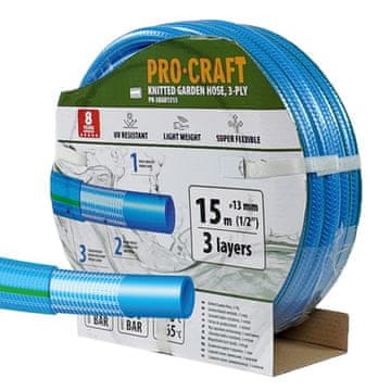 Procraft Crijevo za polijevanje PR-3KGH1315 3 layers, 1/2 15m