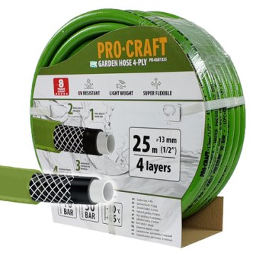 Procraft Crijevo za polijevanje PR-4GH1325 4 sloja, 1/2 25 m