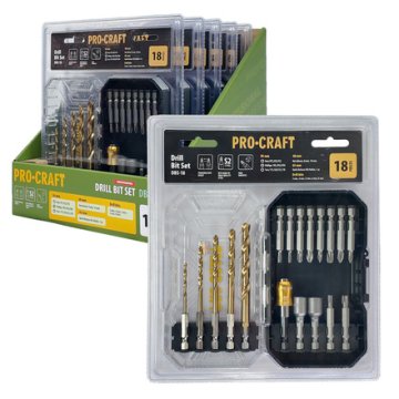 Procraft Set svrdla i svrdla DBS-18