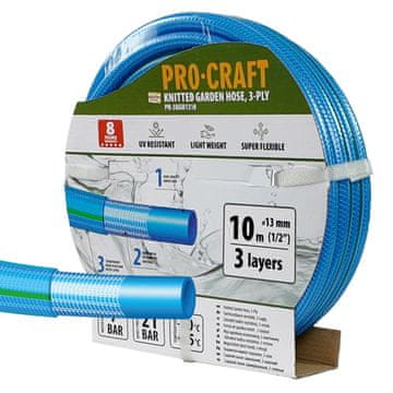 Procraft Plavo vrtno crijevo PR-3KGH1310F