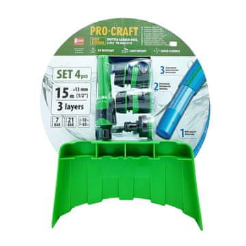 Procraft Plavo vrtno crijevo PR-3KGH1315F