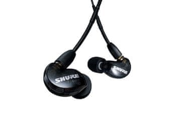 Shure Shure se215dybk+uni-efs - slušalice za uši aonic215 s jednim zvučnikom i kabelom 3.5mm (crne)