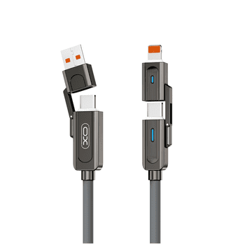 XO Kabel NB275 4u1 USB + USB-C na Lightning + USB-C 60W 1m