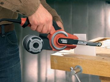 BLACK Black & Decker KA902EK tračna brusilica, 400W, podesiva brzina