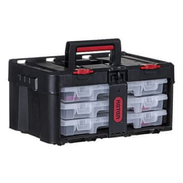 KTR KETER Stack'N'Roll kutija za alat (17210831/253380) s 3 organizatora Crna