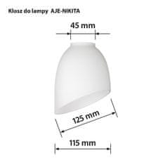 ActiveJet Activejet abažur 'Nikita', 26x12x12,5 cm, bijela