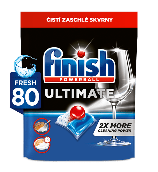 Finish Ultimate All in 1 kapsule za perilicu posuđa, 80 komada
