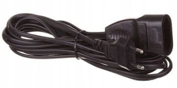 Duwi Produžni kabel, 1 utičnica, 5 m, crni, IP20, 230 V