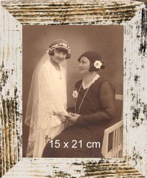 FANDY Okvir za fotografiju 15x21 cm, drveni, stolni, zidni, 235570 vintage