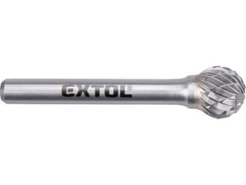 Extol Industrial Glodalica (8703735) carbide milling cutter, ball, dia. 12mm/shank 6mm, medium cut (double-cut)