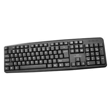 Titanum Titanum TK101 tipkovnica USB, ergonomska, crna