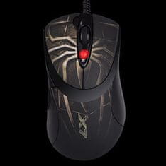 A4Tech A4Tech Anti-Vibrate Laser Gaming XL-747H miš, Desnoruki, USB, 3600 DPI, Crna