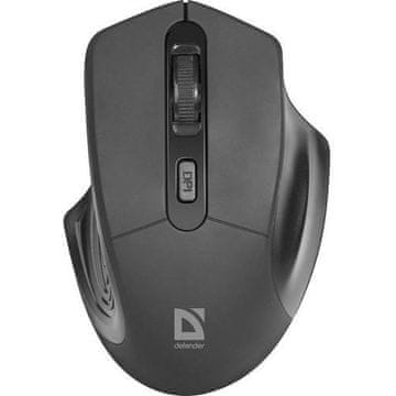 slomart Optički miš DEFENDER DATUM MB-345 RF, crna, 1600 DPI