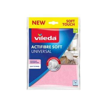 slomart Vileda Actifibre Soft Krpa - Roza