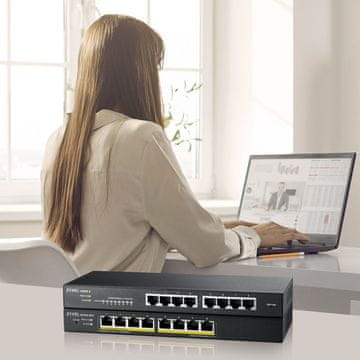 Zyxel Zyxel GS1915-8 L2 Gigabit Ethernet prekidač, 8-portni, crni