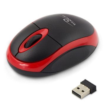 Titanum Titanum TM116E Bežični 3D Miš, 2.4GHZ, Crno/Crveni