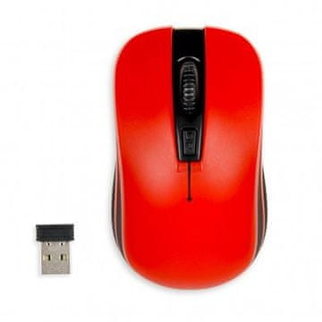 slomart iBox LORIINI miš, Ambidextrous, RF Wireless, optički, 1600 DPI, crni