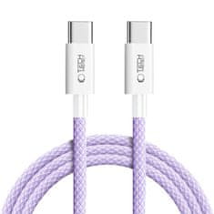 Tech-protect Ultraboost Lite kabel USB-C / USB-C PD 60W / 3A 2m, ljubičasta