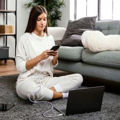 Tech-protect Ultraboost Lite kabel USB-C / USB-C PD 60W / 3A 2m, ljubičasta