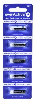 slomart 5 x alkalne baterije everActive 27A 12V - blister pakiranje