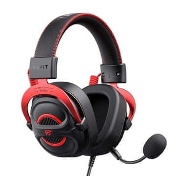 Hav Havit H2002E Pro gaming slušalice, crne i crvene